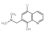 5-CHLORO-7-DIMETHYLAMINOMETHYL-QUINOLIN-8-OL structure