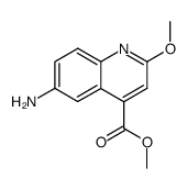 6-amino-2-methoxy-quinoline-4-carboxylic acid methyl ester结构式