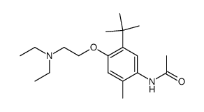 N-[5-tert-Butyl-4-(2-diethylamino-ethoxy)-2-methyl-phenyl]-acetamide结构式