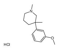 1,3-dimethyl-3-(m-methoxyphenyl)piperidine hydrochloride结构式