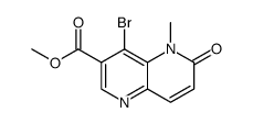methyl 4-bromo-5-methyl-6-oxo-5,6-dihydro-1,5-naphthyridine-3-carboxylate Structure