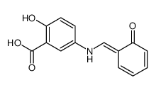 2-hydroxy-5-[(6-oxocyclohexa-2,4-dien-1-ylidene)methylamino]benzoic acid Structure