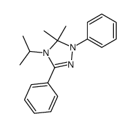 4-isopropyl-5,5-dimethyl-1,3-diphenyl-4,5-dihydro-1H-[1,2,4]triazole结构式