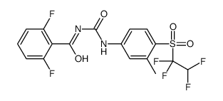 2,6-difluoro-N-[[3-methyl-4-(1,1,2,2-tetrafluoroethylsulfonyl)phenyl]carbamoyl]benzamide Structure