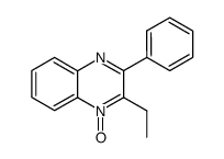 2-Ethyl-3-phenylquinoxaline 1-oxide结构式