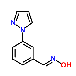 3-(1H-pyrazol-1-yl)benzenecarbaldehyde oxime Structure