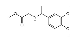 N-[3,4-Dimethoxy-α-methyl-benzyl]-glycin-methyl-ester Structure