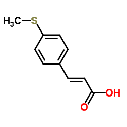 3-(4-Methylsulfanyl-phenyl)-acrylic acid Structure