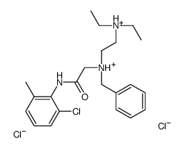 benzyl-[2-(2-chloro-6-methylanilino)-2-oxoethyl]-[2-(diethylazaniumyl)ethyl]azanium,dichloride结构式