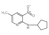 N-cyclopentyl-5-methyl-3-nitropyridin-2-amine Structure