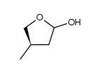(2RS,4R)-4-methyloxacyclopentan-2-ol结构式