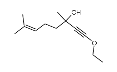 1-Ethoxy-3,7-dimethyloct-6-en-1-yn-3-ol Structure