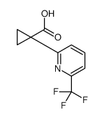 1-[6-(trifluoromethyl)pyridin-2-yl]cyclopropane-1-carboxylic acid Structure