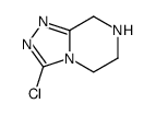 3-chloro-5,6,7,8-tetrahydro-[1,2,4]triazolo[4,3-a]pyrazine结构式