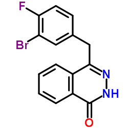 4-(3-溴-4-氟苄基)-二氮杂萘-1(2H)-酮结构式
