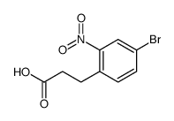 3-(4-Bromo-2-nitrophenyl)propionic acid结构式