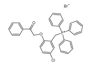 (5-chloro-2-(2-oxo-2-phenylethoxy)benzyl)triphenylphosphonium bromide Structure