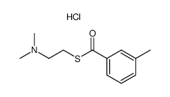 m-methylbenzoyl-dimethylaminoethanthiol hydrochloride Structure
