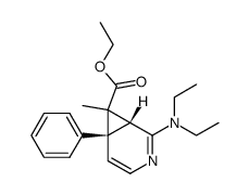 2-(diethylamino)-7-(ethoxycarbonyl)-7-methyl-3,4-dihydro-3,4-methano-4-phenylpyridine结构式