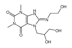 7-(2,3-dihydroxypropyl)-8-(2-hydroxyethylamino)-1,3-dimethyl-purine-2, 6-dione Structure