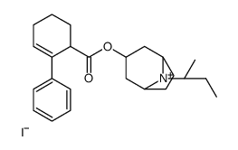 (8,8-diethyl-8-azoniabicyclo[3.2.1]octan-3-yl) 2-phenylcyclohex-2-ene-1-carboxylate,iodide Structure