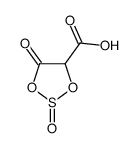 2,5-dioxo-1,3,2-dioxathiolane-4-carboxylic acid结构式