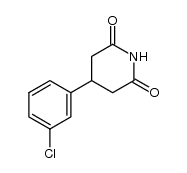 β-(chloro-3 phenyl) glutarimide Structure