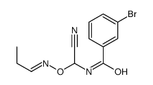 3-bromo-N-[cyano-(propylideneamino)oxymethyl]benzamide Structure