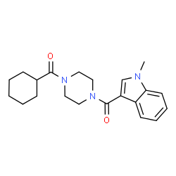 cyclohexyl{4-[(1-methyl-1H-indol-3-yl)carbonyl]piperazin-1-yl}methanone picture