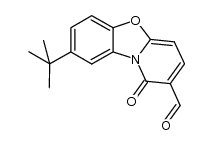 8-(tert-butyl)-1-oxo-1H-benzo[4,5]oxazolo[3,2-a]pyridine-2-carbaldehyde结构式