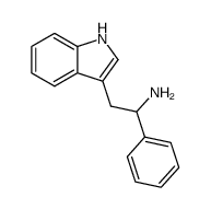 3-(β-aminophenethyl)indole结构式