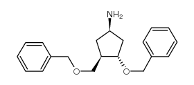 (1R, 3S, 4R)-3-Benzyloxy-4-(benzyloxymethyl)cyclopentanamine structure