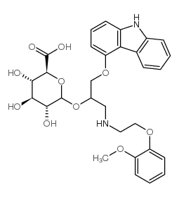(R,S)-Carvedilol Glucuronide Structure