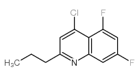 4-Chloro-5,7-difluoro-2-propylquinoline结构式
