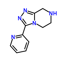 3-(Pyridin-2-yl)-5,6,7,8-tetrahydro-[1,2,4]triazolo[4,3-a]pyrazine结构式
