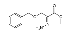 methyl 3-(benzyloxy)-2-hydrazonopropanoate结构式