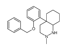 2-methyl-4a-(2-phenylmethoxyphenyl)-1,3,4,5,6,7,8,8a-octahydrocinnoline结构式