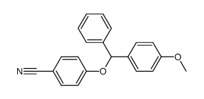 (4-methoxyphenyl)-phenylmethyl 4-cyanophenyl ether Structure