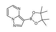 3-(4,4,5,5-四甲基-1,3,2-二噁硼烷-2-基)吡唑并[1,5-a]嘧啶结构式