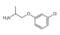2-Amino-3-(m-chlorophenoxy)-propan Structure