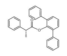 2,6-diphenylphenyl (R)-2-phenylpropanoate结构式