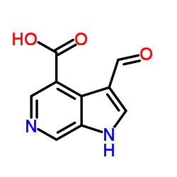 3-Formyl-6-azaindole-4-carboxylic acid结构式