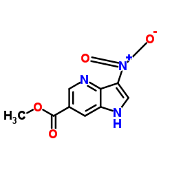 3-Nitro-4-azaindole-6-carboxylic acid Methyl ester structure