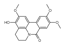 5,6-dihydro-3-hydroxy-2,10,11-trimethoxy-4H,8H-pyrido[3,2,1-de]phenanthridin-8-one Structure
