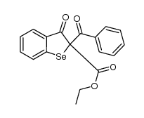 ethyl 2-benzoyl-3-oxo-2,3-dihydrobenzo[b]selenophene-2-carboxylate结构式