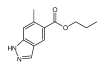 6-methyl-5-propyloxycarbonyl-1H-indazole结构式