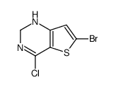 4-Cholor-6-bromo-1H-thieno[3,2-D]pyrimidine结构式