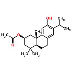 (2β)-12-Hydroxyabieta-8(14),9(11),12-trien-2-yl acetate Structure
