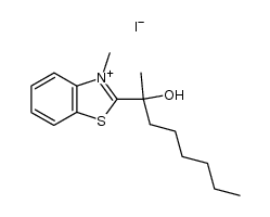 2-(2-hydroxyoctan-2-yl)-3-methylbenzo[d]thiazol-3-ium iodide结构式
