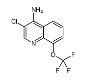 4-Amino-3-chloro-8-trifluoromethoxyquinoline structure